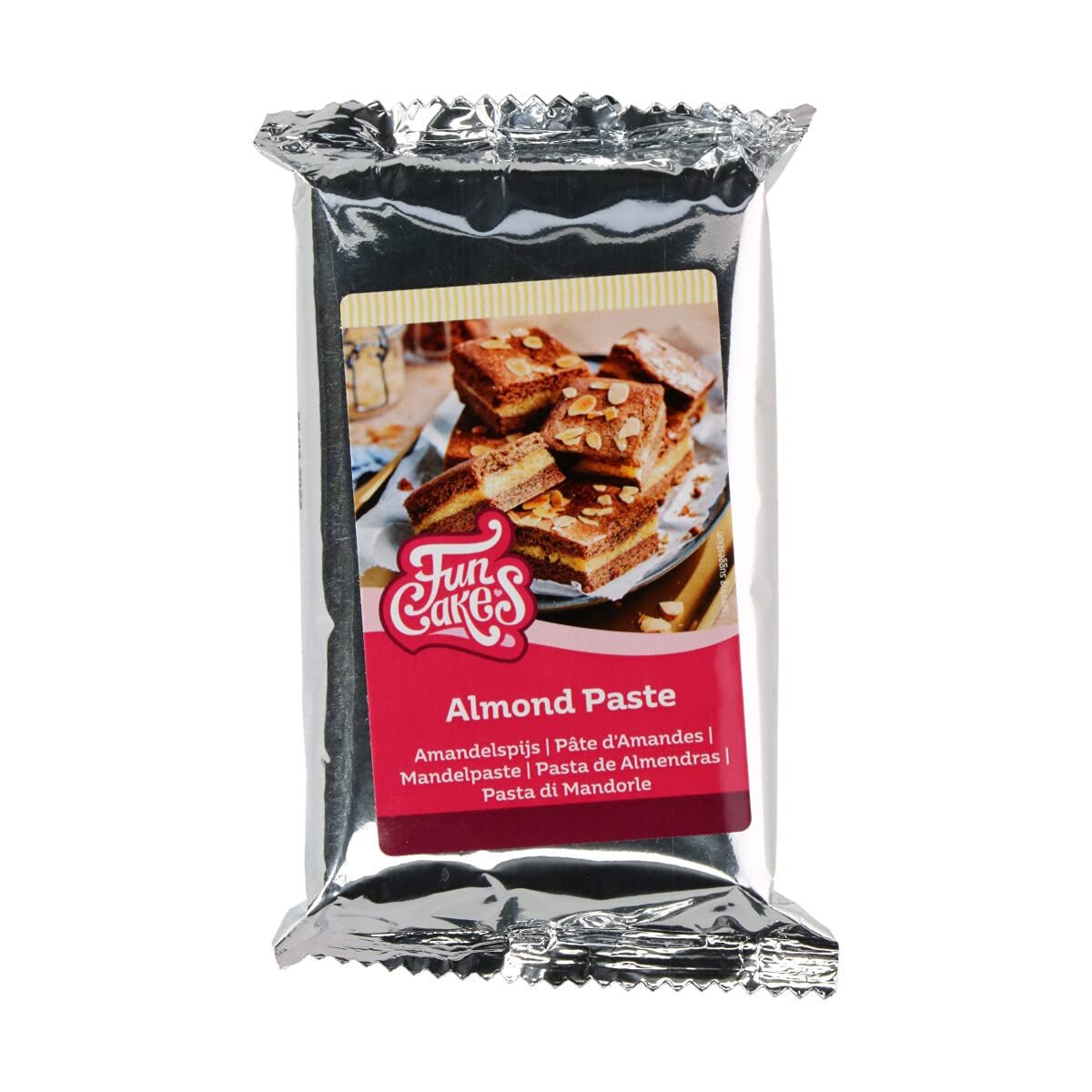 FunCakes Mandelpaste (1:1): Köstlicher Geschmack, feine Textur, leicht zu verteilen, Mandelpaste, perfekt für Kuchen und Kekse. Halal und glutenfrei. 250 g (2er-Packung) Naty Shop Zuckerpaste 250 Gramm