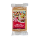 FunCakes Sparkling Gold Rollfondant: Einfach zu verwenden, glatt, flexibel, weich und biegsam, perfekt zum Dekorieren von Kuchen, halal, koscher und glutenfrei. 250 g Naty Shop Default Title Zuckerpaste