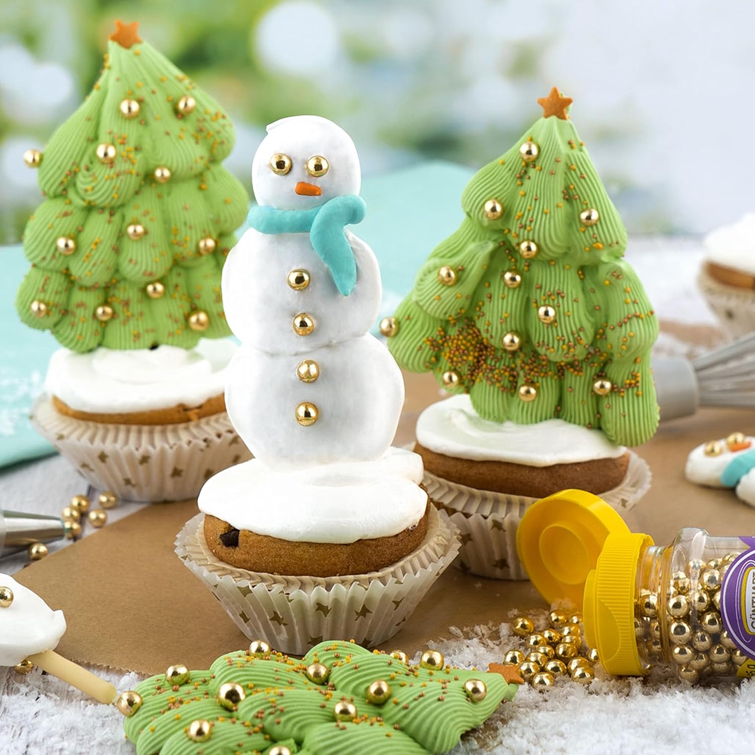 Günthart BackDecor Royal Icing Eimer mit 300g Pulver zum Dekorieren von Gebäck oder als Überzug, 1 Packung (300g) Zuckerpaste Naty Shop