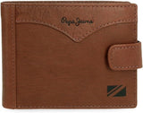Pepe Jeans Jacket Horizontal Click Wallet One Size Herren Naty Shop Braune Geldbörse