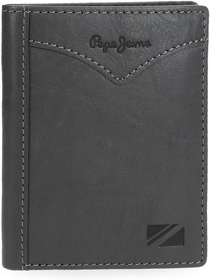 Pepe Jeans Jacket Vertikale Geldbörse mit Geldbörse, Einheitsgröße Herrenbrieftasche Naty Shop Grau