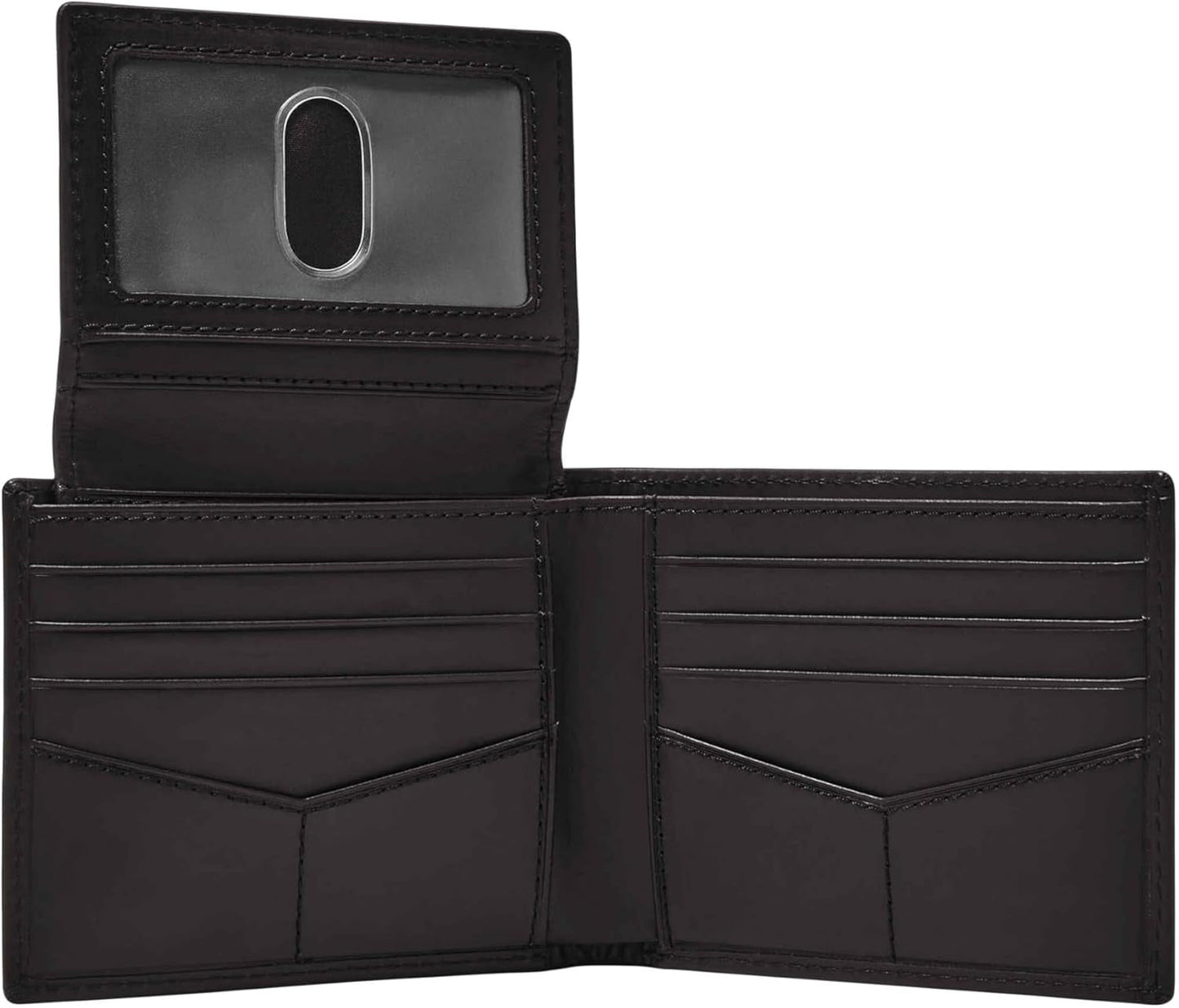 Fossil Derrick RFID-blockierendes Leder-Doppelpassetui für Herren mit abnehmbarem Kartenhalter Herrenbrieftasche Naty Shop