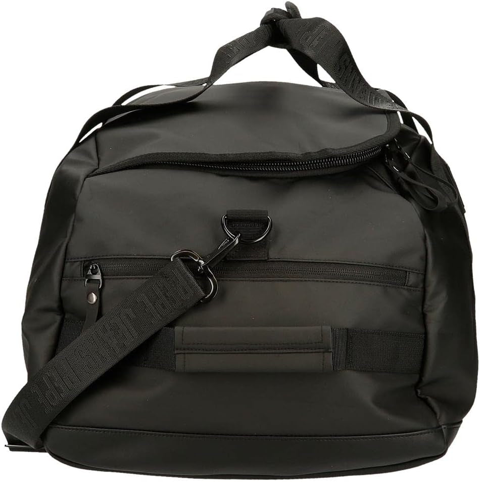 Pepe Jeans Hoxton Reisetasche, Schwarz, 56 x 32 x 25,5 cm, Polyester und PU, Mehrfarbig (Multicolor), Unikat, Reisetasche Gepäck und Reiseausrüstung Naty Shop