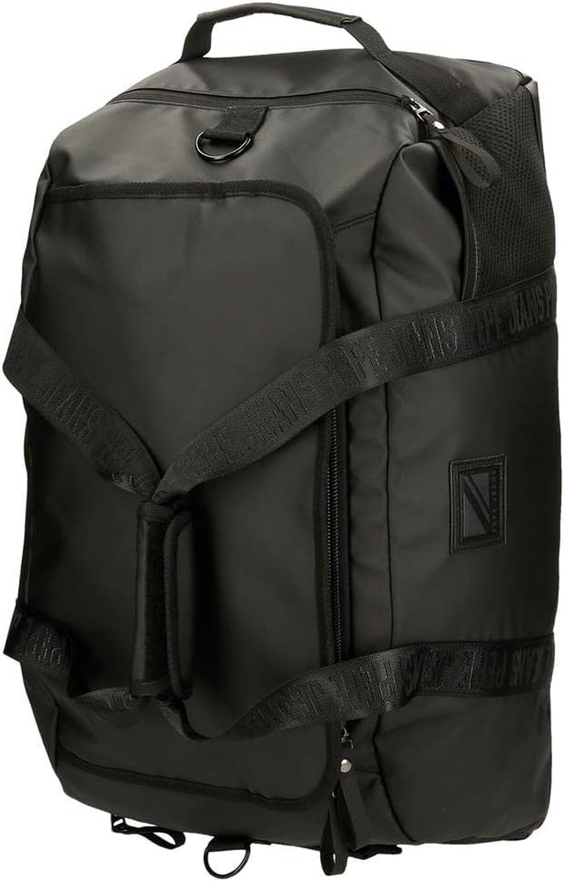 Pepe Jeans Hoxton Reisetasche, Schwarz, 56 x 32 x 25,5 cm, Polyester und PU, Mehrfarbig (Multicolor), Unikat, Reisetasche Gepäck und Reiseausrüstung Naty Shop