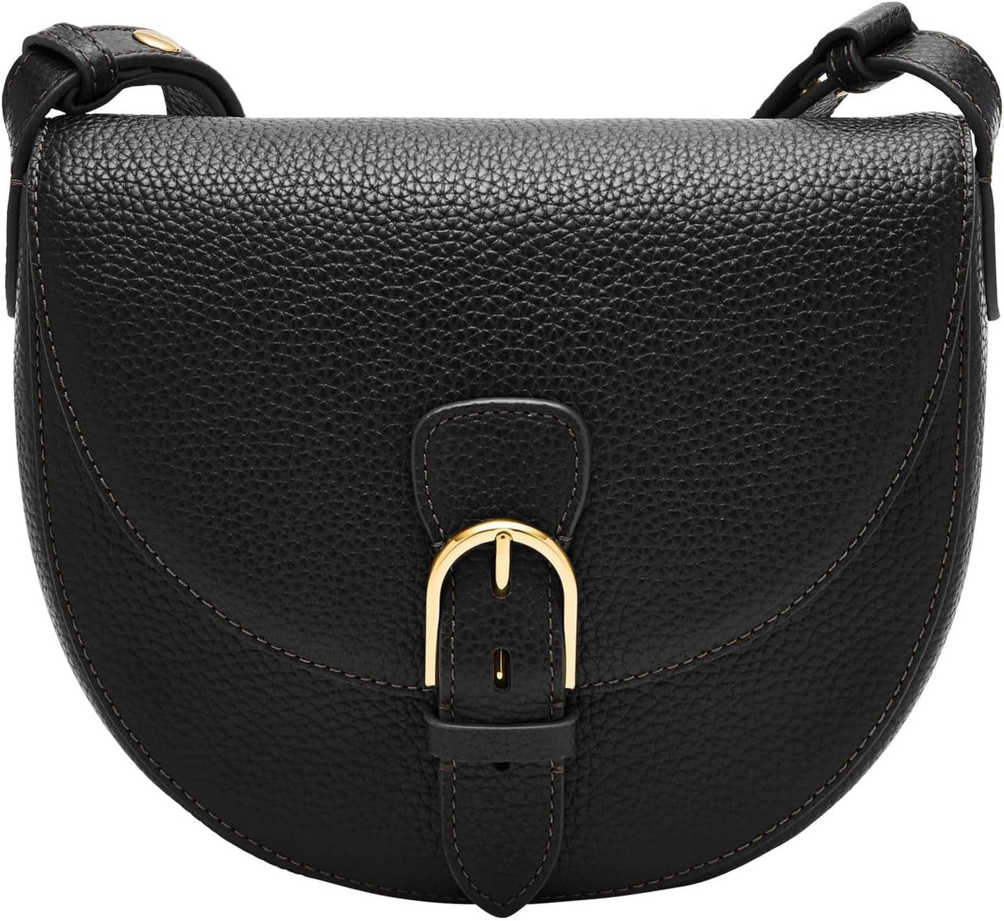 Fossil Everleigh Handtasche aus Leder oder Baumwolle für Damen Taschen Damen Naty Shop Mattschwarz