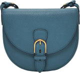 Fossil Everleigh Handtasche aus Leder oder Baumwolle für Damen Taschen Damen Naty Shop Stahlblau