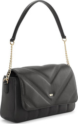DKNY Damen Flap Umhängetasche, Schwarz/Gelb Damen Naty Shop Taschen