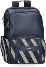 Pepe Jeans Celine Reisetasche, Blau, 40 x 25 x 20 cm, Polyester, mit Kunstlederdetails, 20 L, von Joumma Bags, Blau, Reisetasche, Gepäck und Reiseausrüstung, Naty Shop Rucksack