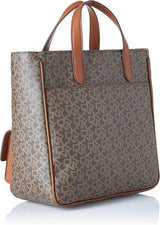 DKNY Damen Zyon Messenger Tote Bag, Mokka/Karamell, Einheitsgröße Damentaschen Naty Shop