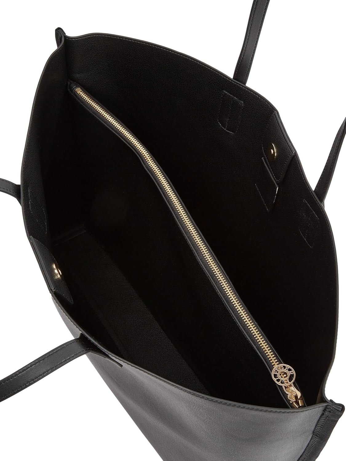 Tommy Hilfiger Distinct Tragetasche mit Reißverschluss für Damen, Schwarz (Schwarz), Volle Größe Naty Shop Damentaschen