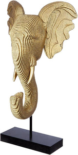 GILDE Deko große Figur Skulptur XXL – silberne Dekoskulptur aus Aluminium Farbe: Silber – Wohnzimmerdekoration Jubiläumsgeschenk Höhe 114 cm Statuetten und Skulpturen Naty Shop Gold, schwarz Höhe 46 cm
