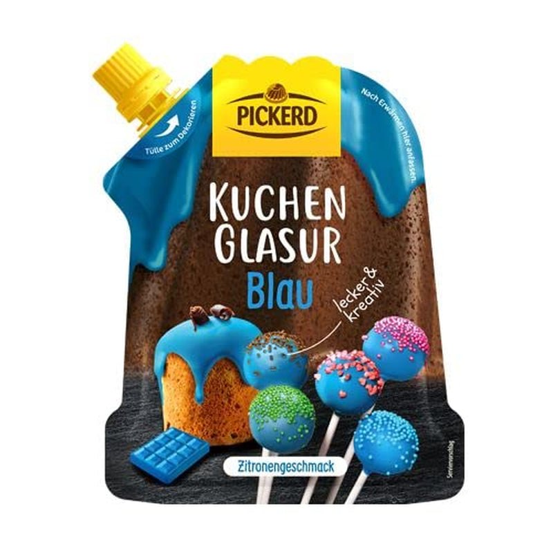 Kuchenglasur mit blauem Zitronengeschmack, 125 g Zuckerpaste Naty Shop Standardtitel
