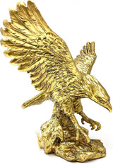 Steinadler-Harz-Ornament-Statue, Steinadler-Skulptur, moderne Heimbüro-Figur, Dekoration, Schreibtisch-Dekoration (Golden 1). Statuetten und Skulpturen von Naty Shop