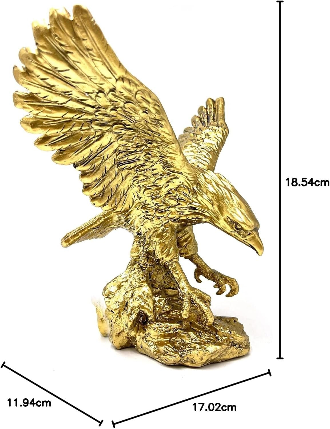 Steinadler-Harz-Ornament-Statue, Steinadler-Skulptur, moderne Heimbüro-Figur, Dekoration, Schreibtisch-Dekoration (Golden 1). Statuetten und Skulpturen von Naty Shop