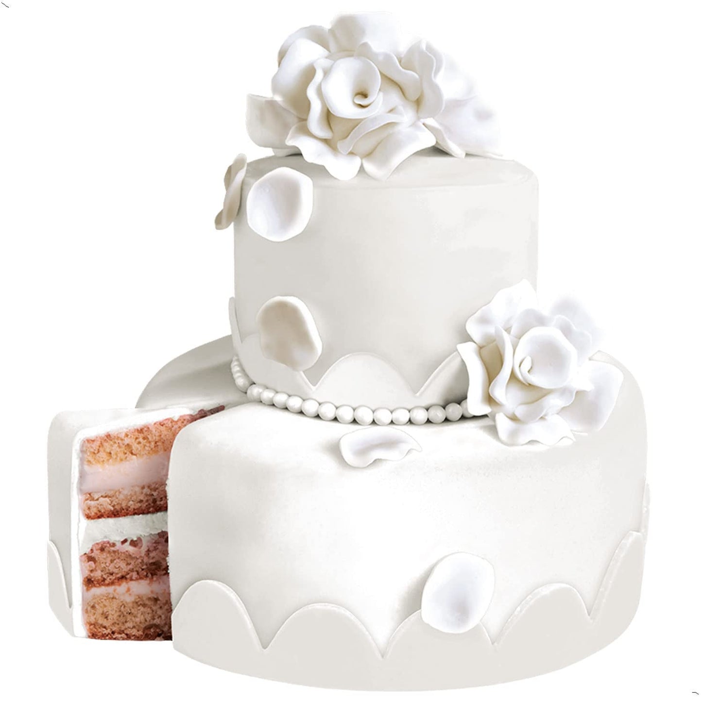 Günthart BackDecor 250g weißer Fondant, 100% vegan, palmölfrei, reißfest zum Überziehen von Kuchen und Gebäck, zum Modellieren geeignet, 2er Pack (1 x 250g) Naty Shop Zuckerpaste