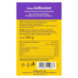 Günthart BackDecor 250g weißer Fondant, 100% vegan, palmölfrei, reißfest zum Überziehen von Kuchen und Gebäck, zum Modellieren geeignet, 2er Pack (1 x 250g) Naty Shop Zuckerpaste