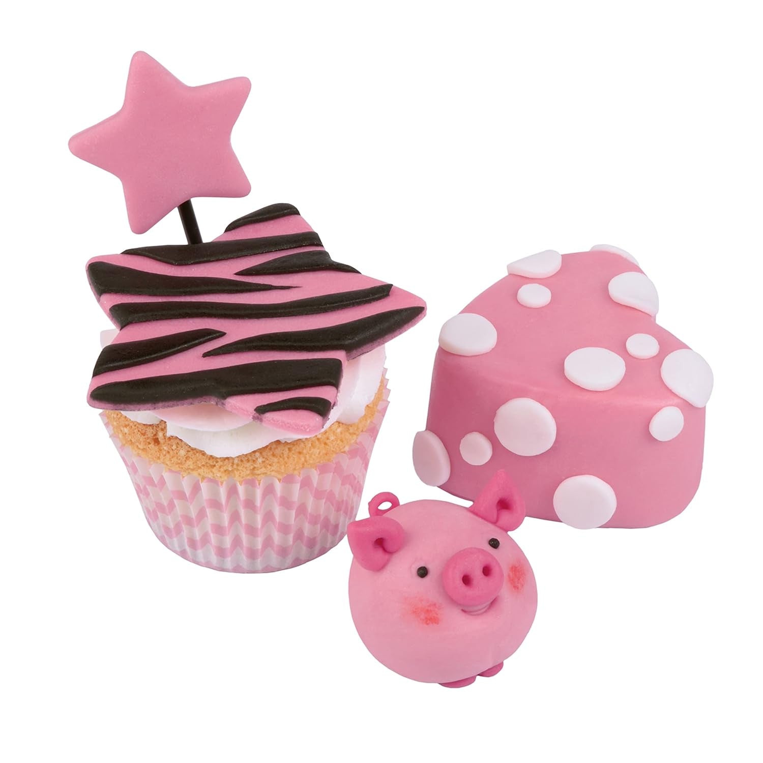 Günthart BackDecor Fondant rosa | überlegene Qualität | gebrauchsfertig | ohne Palmöl | reißfest | zum Überziehen von Kuchen und Gebäck | zum Modellieren geeignet | 2er Pack (1 x 250 g) Naty Shop Zuckerpaste