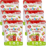 Bio-Fruchtsnacks für Kinder: 6x15g gefriergetrocknete Bio-Erdbeeren - Gefriergetrocknete Früchte - Trockenfrüchte - Kleine Racker von NutriPur Dehydrierte Produkte Naty Shop Standardtitel