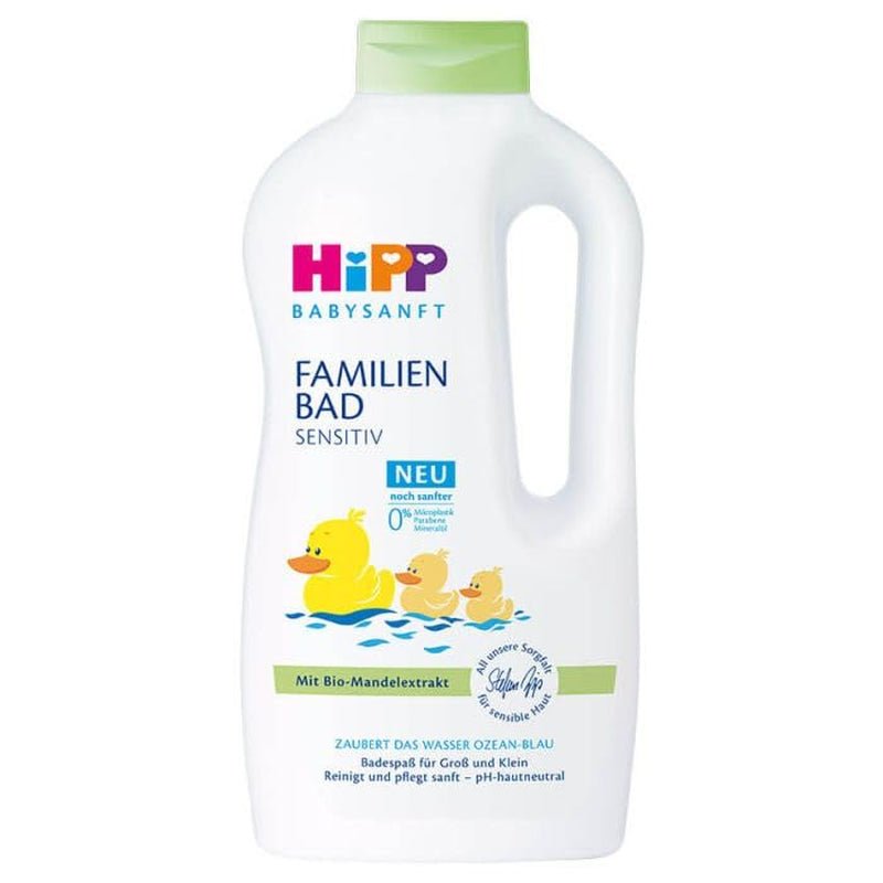HiPP Baby Sanftes Familienbad, 1000 ml Kinder – Bad und Hautpflege Naty Shop 1 Liter (6er Pack)