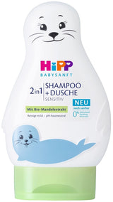 HiPP Babysanft 2in1 Shampoo + Dusche, 6er Pack (6 x 200 ml) Kinder - Bad und Hautpflege Naty Shop Standardtitel