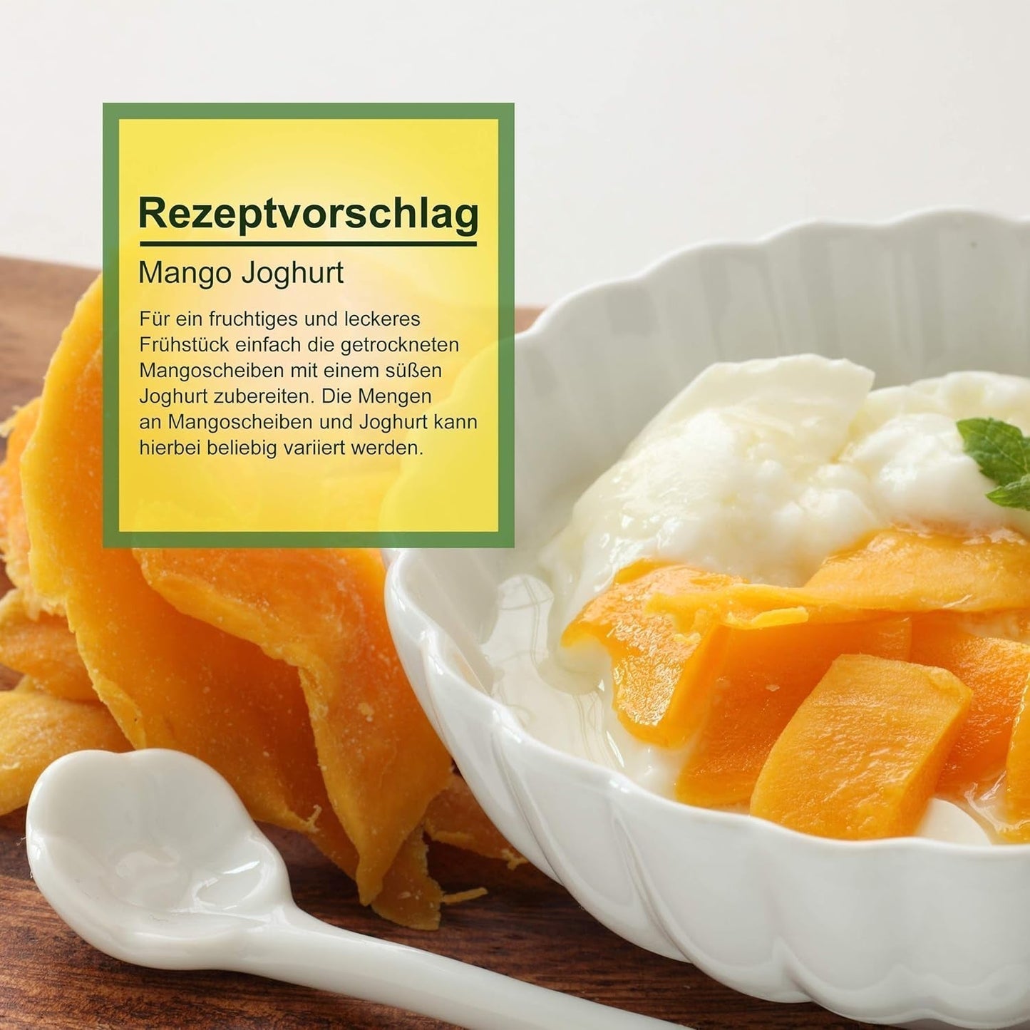 Howa getrocknete Mango – Trockenfrüchte in Bio-Qualität, naturbelassen und ungeschwefelt – ideal zum Kochen, Backen oder als gesunder Snack – Mangoscheiben – zuckerfrei – 1000 g Naty Shop dehydrierte Produkte