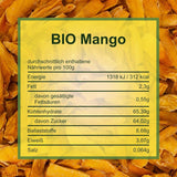 Howa getrocknete Mango – Trockenfrüchte in Bio-Qualität, naturbelassen und ungeschwefelt – ideal zum Kochen, Backen oder als gesunder Snack – Mangoscheiben – zuckerfrei – 1000 g Naty Shop dehydrierte Produkte