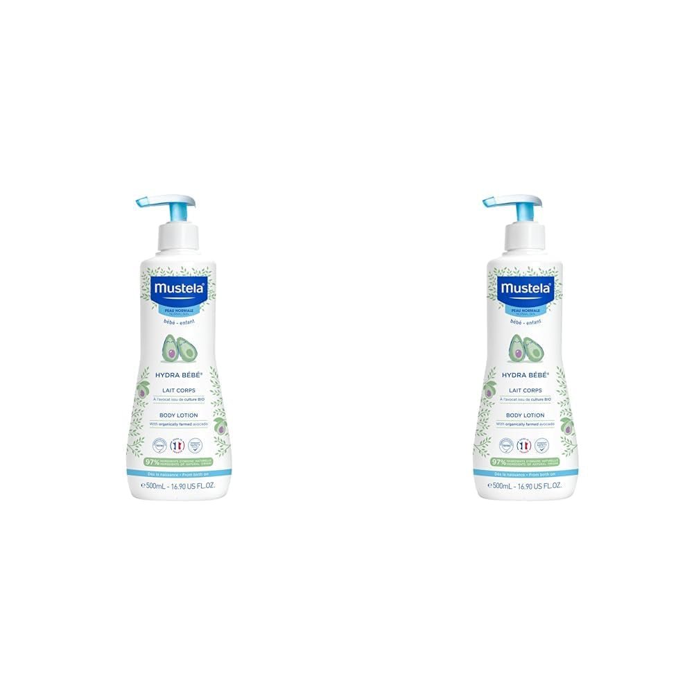 Hydra Bébé – Körpermilch für empfindliche Babyhaut, 500 ml Kinder – Bad und Hautpflege Naty Shop 500 ml (2er-Pack) Mandel