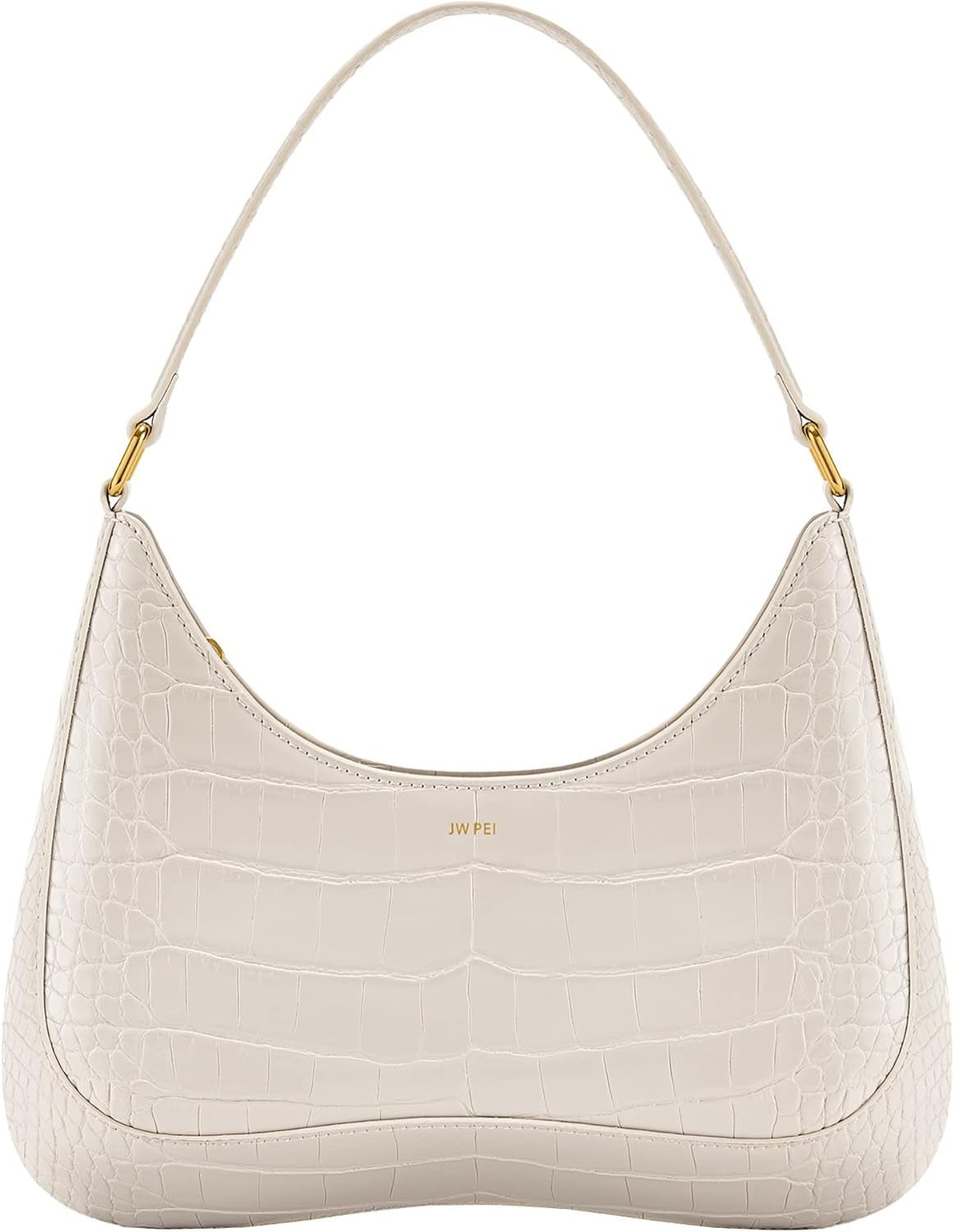 JW PEI Ruby Umhängetaschen Damen Taschen Naty Shop Geprägtes weißes Krokodil