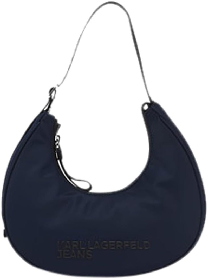 KARL LAGERFELD JEANS Damen Essential Nylon Moon Bag Damentaschen Naty Shop Dark Slate