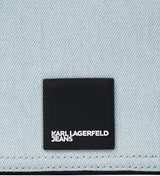 Karl Lagerfeld Jeans Damen Box Logo Kameratasche Umhängetasche, Hellblau Damentaschen Naty Shop