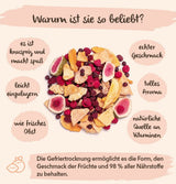 Getrocknete Litschi BRIX | Natürliche Litschi, getrocknet 95 g | Great Taste Award für Trockenfrüchte | GVO-frei, glutenfrei, vegan, konservierte Vitamine Naty Shop dehydrierte Produkte