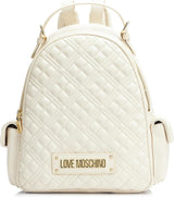 Love Moschino, Damenrucksack Women's Naty Shop Bags Weiß