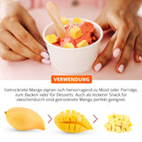 Gefriergetrocknete Mango, 250g gefriergetrocknete Früchte, ohne Zusatzstoffe, fruchtig, hergestellt in Deutschland. Dehydrierte Produkte Naty Shop