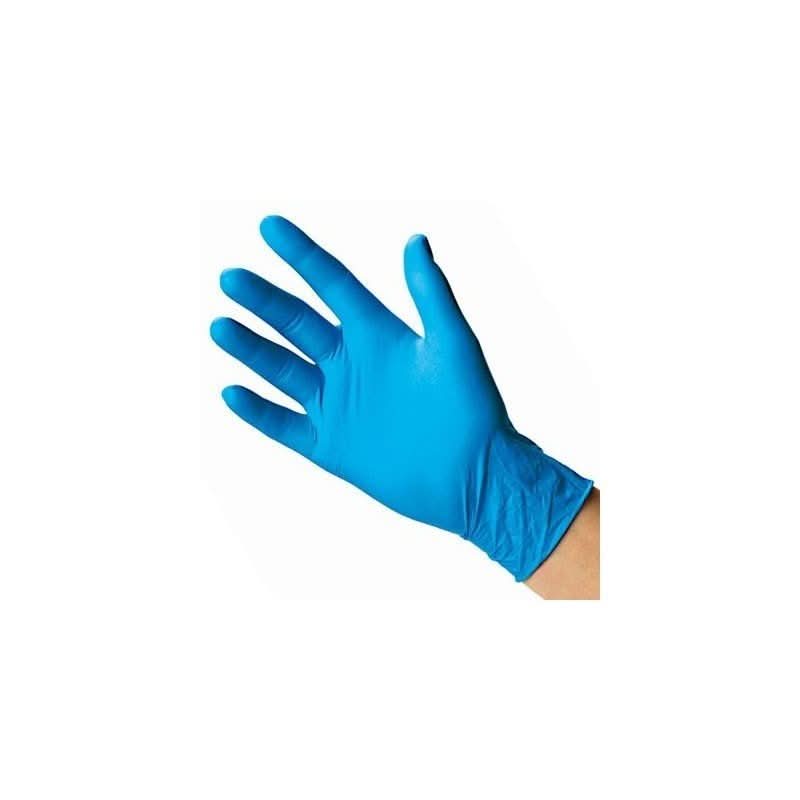 Nitrilex puderfreie blaue Nitrilhandschuhe 100 Stück, Größe L Nati Shop