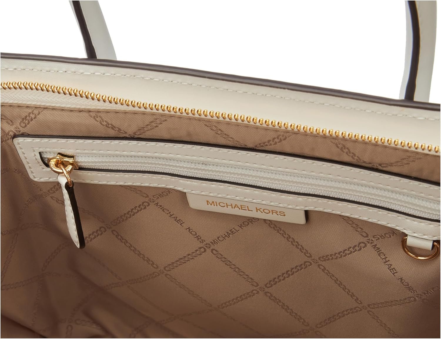 MICHAEL KORS Avril LG TZ Umhängetasche für Damen, Opticwhite Damentaschen Naty Shop