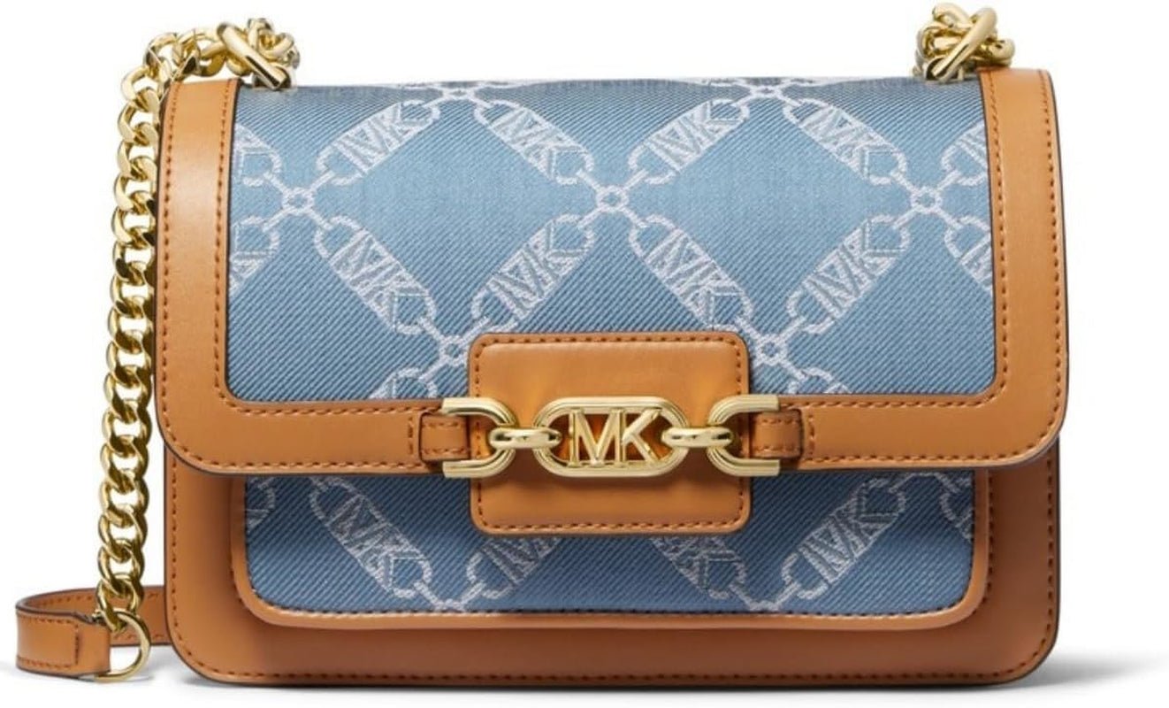 Michael Kors Naty Shop Denim Umhängetasche Damen Taschen