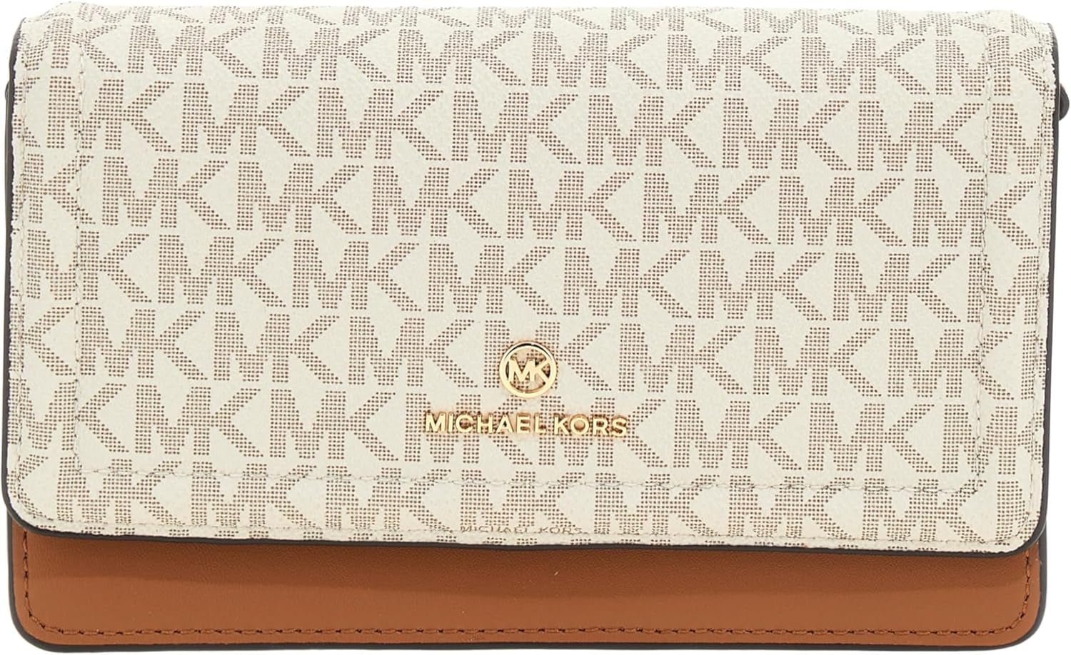 Michael Kors Jet Set Small Phone Charm Umhängetaschen Damen Naty Shop Vanille/Acrn Einheitsgröße
