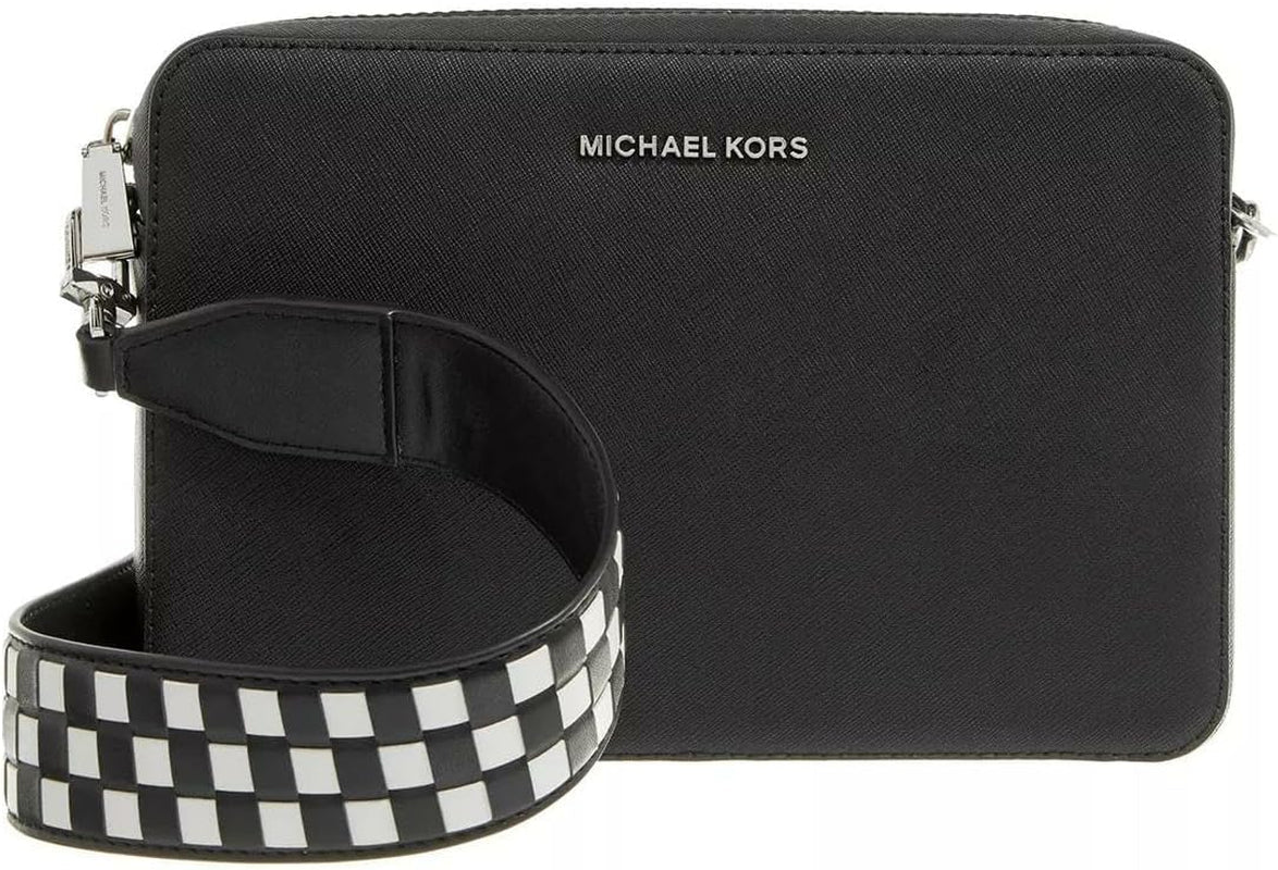 Michael Kors Jet Set Lg Ew Umhängetasche Damen Taschen Naty Shop Blk/Opticwht