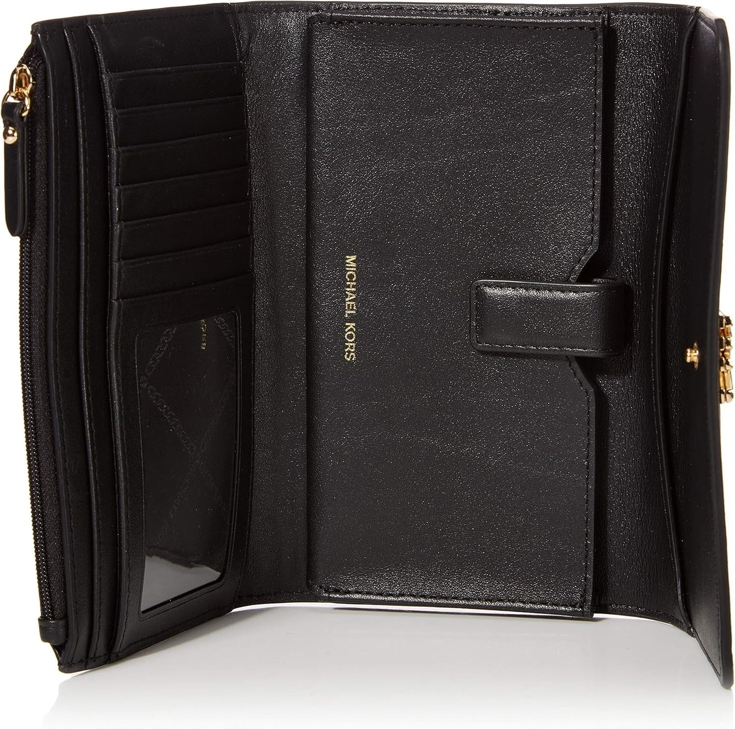 Michael Kors Money Pieces Damen-Kreditkartenetui, Marrón (Gepäck), 2,5 x 9,5 x 11,4 cm (L x H) Damen-Geldbörse Naty Shop