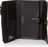 Michael Kors Money Pieces Damen-Kreditkartenetui, Marrón (Gepäck), 2,5 x 9,5 x 11,4 cm (L x H) Damen-Geldbörse Naty Shop