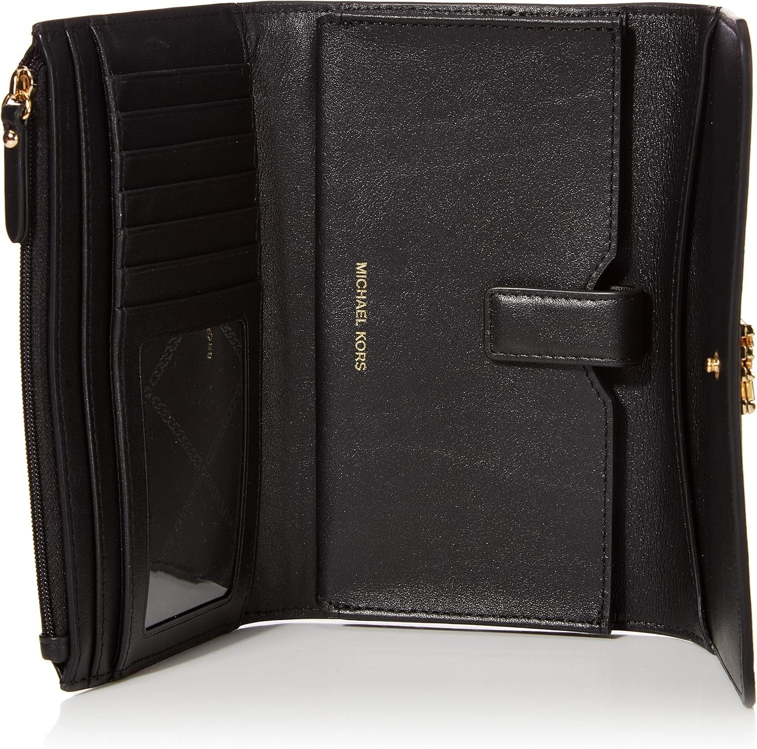 Michael Kors Money Pieces Damen-Kreditkartenetui, Marrón (Gepäck), 2,5 x 9,5 x 11,4 cm (L x H) Damen-Geldbörse Naty Shop