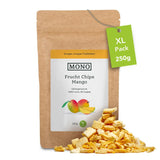 Mono gefriergetrocknete Chips – 300g Erdbeerchips aus 100 % natürlichen Erdbeeren – getrocknete tropische Früchte – getrocknete Erdbeerfrüchte – Snack für Müsli und Desserts – Erdbeerchips Dehydrierte Produkte Naty Shop Mango