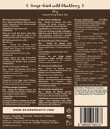 Wilde Brombeeren BRIX | Natürliche wilde Brombeeren, getrocknet 95 g | Great Taste Award für getrocknete Beeren | GVO-frei, glutenfrei, vegan, ohne Vitamine. Naty Shop dehydrierte Produkte