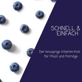 myfruits wilde Blaubeeren, gefriergetrocknete Blaubeeren, 70g, ohne Zusatzstoffe, 100 % wilde Blaubeeren, gefriergetrocknete Früchte und Trockenfrüchte Dehydrierte Produkte Naty Shop