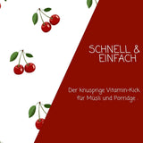myfruits gefriergetrocknete Bitterkirschen, 80g, ohne Zusatzstoffe, aus 100% Kirschen, gefriergetrocknete und dehydrierte Früchte Dehydrierte Produkte Naty Shop