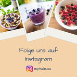 myfruits gefriergetrocknete Bitterkirschen, 80g, ohne Zusatzstoffe, aus 100% Kirschen, gefriergetrocknete und dehydrierte Früchte Dehydrierte Produkte Naty Shop