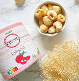 myfruits Litschi, gefriergetrocknet, 80g, ohne Zusatzstoffe, 100% Frucht, gefriergetrocknete Früchte und Trockenfrüchte Dehydrierte Produkte Naty Shop