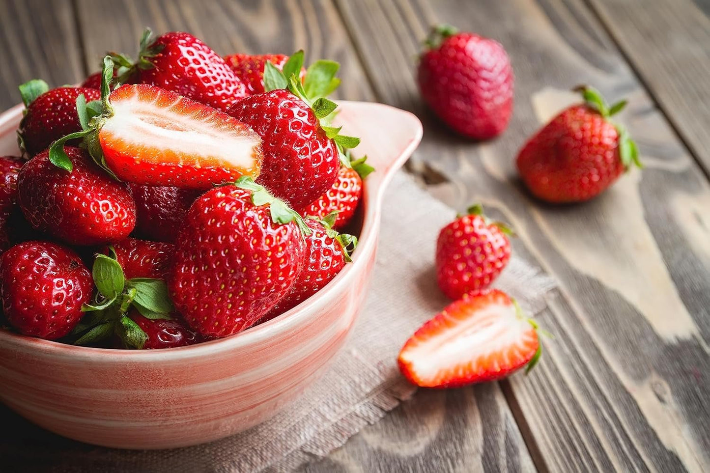 Mynatura gefriergetrocknete Erdbeerscheiben I Gemüse I Natur I Trockenobst I Obst I - leicht getrocknet (1 x 350g) Dehydrierte Produkte Naty Shop