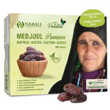 NABALI FAIRKOST FÜR ALLE Datteln Medjool Medjoul aus Palästina – 100 % natürlich vegan aromatisch traditionell frisch und orientalisch I ohne Konservierungsstoffe 5 kg (1 Packung), Klein/Mittel Dehydrierte Produkte Naty Shop 1 kg (1 Packung), Groß/Jumbo