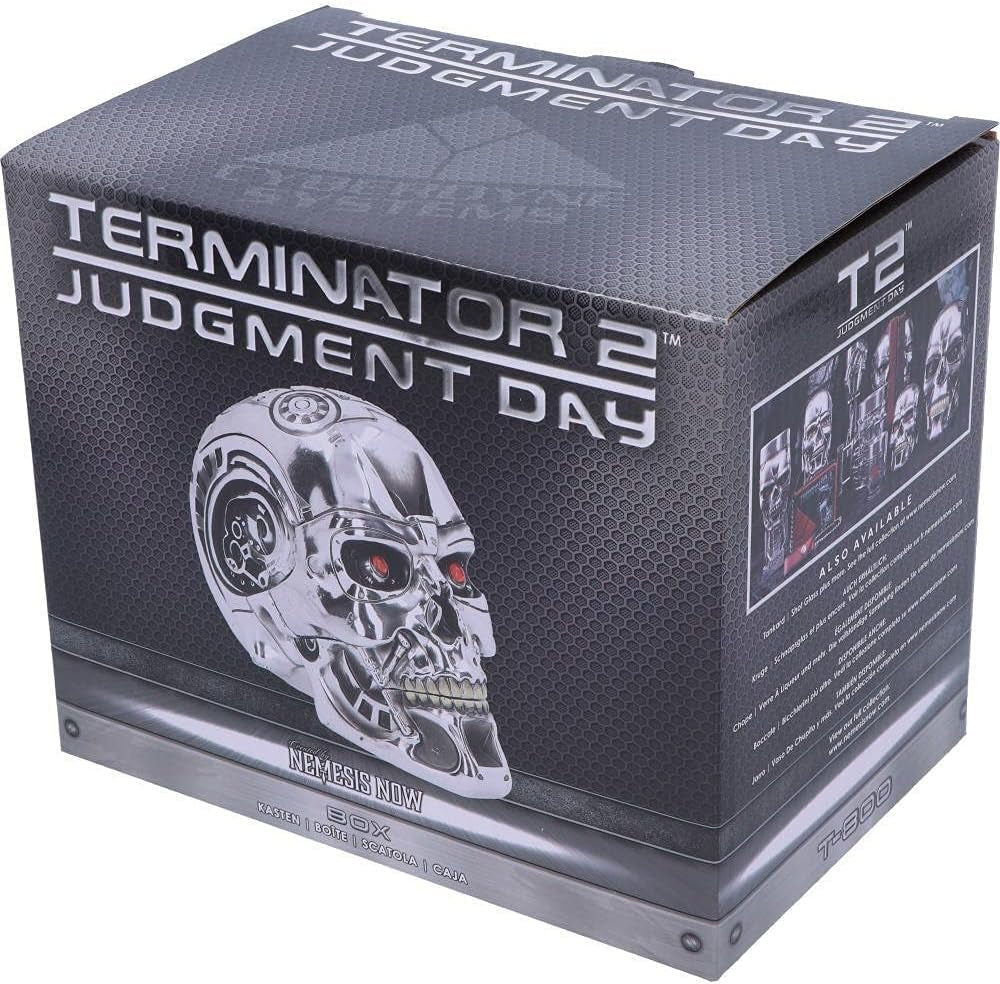 Nemesis Now, T-Box, 18 cm, Silber, Harz, Einheitsgröße Statuetten und Skulpturen Naty Shop